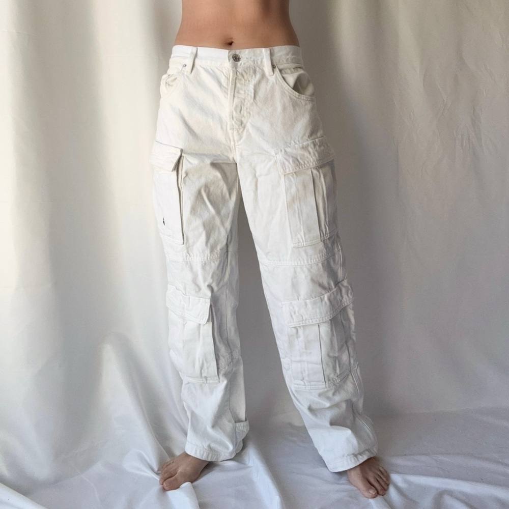 Grlfrnd Lex Cargo Jean in Sierra White - Picture 1 of 4